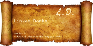 Linkes Dorka névjegykártya