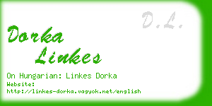 dorka linkes business card